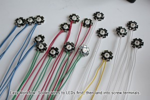 Easy LED Soldering Workflow with Terminal Strips